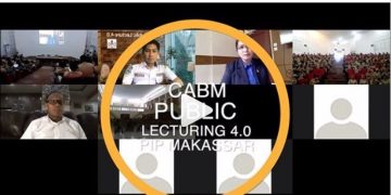 CABM Public Lecture 4.0 via Video Conference with 1200 Cadet PIP Makassar