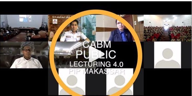 CABM Public Lecture 4.0 via Video Conference with 1200 Cadet PIP Makassar